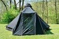 Kohten-Eingangsvorbau mit 2 St�tzen, schwarz