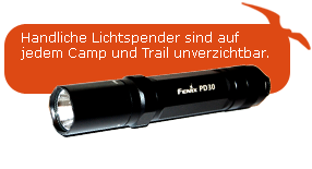 Handliche Lichtspender sind unverzichtbar